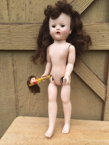 Vintage walker doll - vintage, scary